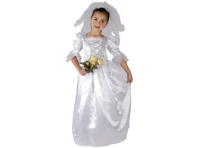 MaDe 86108 - Kostým na karneval Nevěsta, 120-130cm