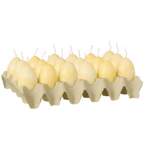Ib Laursen Svíčka Egg Lemonade, žlutá barva, vosk