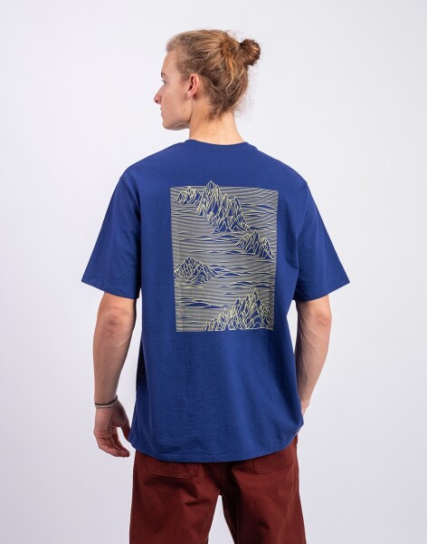 Tričko Patagonia M's Strataspire Responsibili-Tee Clement Blue
