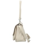 Stylová dámská kožená crossbody kabelka Keolla, krémová