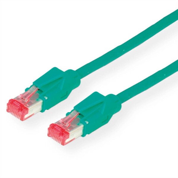 Secomp 21.05.0023 RJ45 síťové kabely, propojovací kabely CAT 6 S/FTP 2.00 m zelená dvoužilový stíněný, bez halogenů, samozhášecí 1 ks