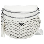 Trendy dámská koženková ledvinka Ida, bílá