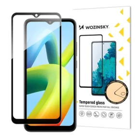 Wozinsky Full Glue Ochranné tvrzené sklo pro Xiaomi Redmi A1+ černá / lepení přes celý displej / 9H