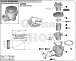 HOPA - Vaničkový sifon P-1440P-50/60 DN40 - Barva - Chrom VANKSIF5060