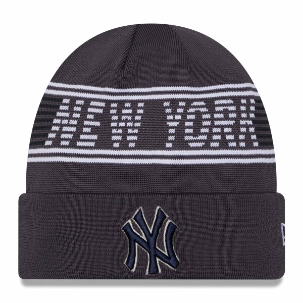 New Era Pánská zimní čepice New York Yankees MLB Gray Colorway 2024 Clubhouse Beanie