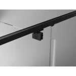 MEXEN/S - Exo sprchový kout dveře křídlové 80 x 95, transparent, černá 8182-080-095-70-00