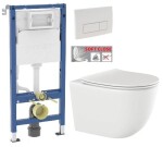 GEBERIT DuofixBasic s bílým tlačítkem DELTA51 + WC INVENA TINOS + SEDÁTKO 458.103.00.2 51BI NO1
