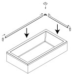 POLYSAN - Krycí lišta pro vany a vaničky, 1200x1000, 2x roh, 2x zakončení, bílá 91021