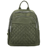 Stylový dámský textilní batoh Dinara, zelený