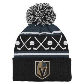 Outerstuff Dětská Zimní Čepice Vegas Golden Knights Face-Off Cuff Pom