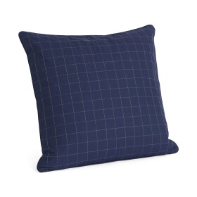 HAY Prošívaný polštář Dori Midnight blue 60 × 60 cm, modrá barva, textil