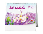 Stolní kalendář 2024 Baloušek - Levandule