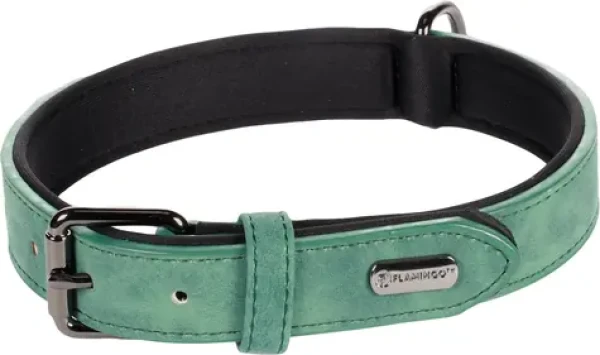 Flamingo Delu Obojek s neoprenovým polstrováním zelená M/L (FLA-519295)