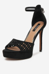 Sandály NINE WEST TS6218-01 Látkový materiál