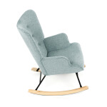 Houpací křeslo, modrá, látka, AK-373 BLUE2