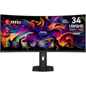 34" MSI MAG 341CQPDE QD-OLED černá / Monitor / UWQHD / 21:9 / 280Hz / zakřivený / HDMI+DP+USB-C (MAG341CQPDEQD-OLEDX28)