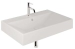 KLUDI - Resa Umyvadlo 81x51 cm, s přepadem, s otvorem pro baterii, matná bílá 59WW8153
