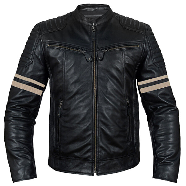Pánská Kožená Moto Bunda Marco Brixton Černá Velikost: