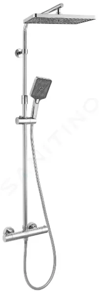 Kielle Sprchový set s termostatem, 30x20 cm, 3 proudy, chrom 20618000