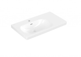VILLEROY & BOCH - Skyla Umyvadlo, 80x46 cm, s přepadem, otvor pro baterii, alpská bílá 5A52L101