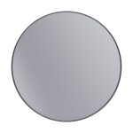 Erga Round, kulaté zrcadlo 70cm, černý rám, ERG-V01-ROUND-7070-BK