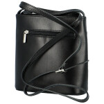 Stylová dámská kožená crossbody Hasta, černá