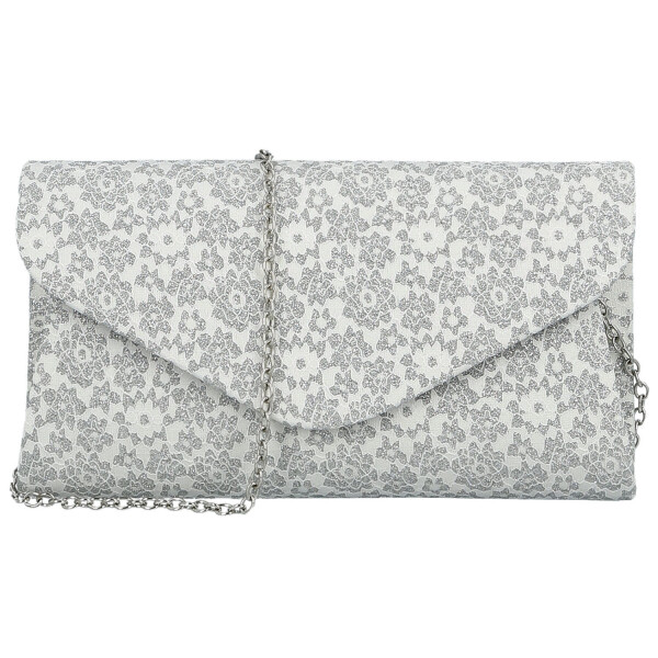 Módní dámské psaníčko Michelle Moon Símia, stříbrné