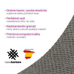 Super strečové potahy HARMONIA šedá taburet (40 - 60 cm)