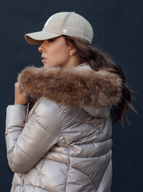 Dámská zimní bunda kapucí WINTERCHIC velbloudí Dstreet