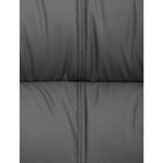 Kancelářské křeslo, šedá ekokůže, taštičkové pružiny, kovový kříž, kolečka na tvrdé podlahy