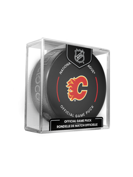 Inglasco / Sherwood Puk Calgary Flames NHL Official Game Puck 2024-2025