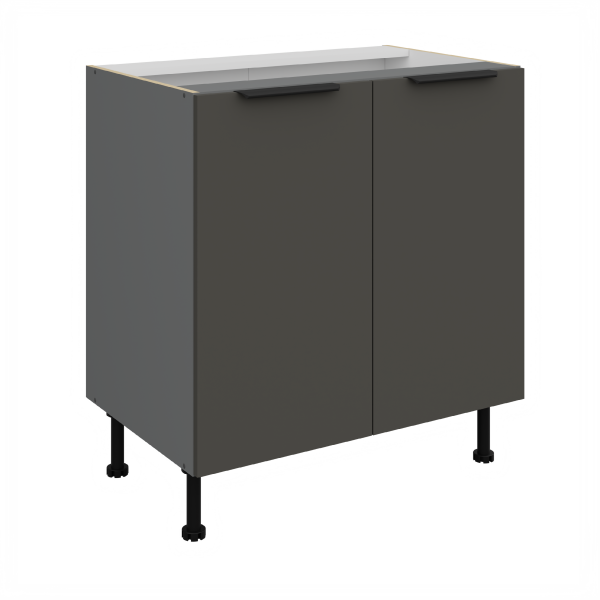 Spodní skříňka Aria ANT 80 D 2F BB Barva korpusu: Antracit, Barva dvířek: GR - Graphite AFM