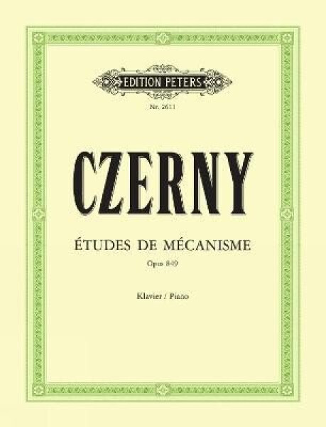 Preliminary School of Velocity Op. 849 for Piano (30 Etudes de mecanisme) - Carl Czerny