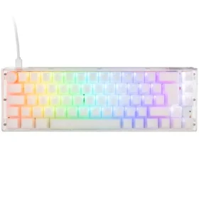 Ducky One 3 Aura Cherry MX-Blue bílá / herní klávesnice / podsvícená / mechanická / drátová USB-C / DE (DKON2167ST-CDEPDAWWWWC1)