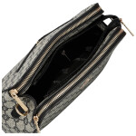 Stylová dámská koženková crossbody Maria, černobílá