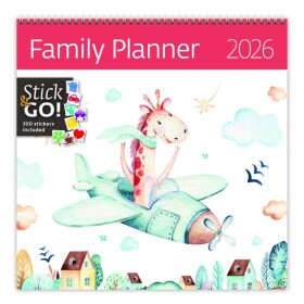 Nástěnný poznámkový kalendář 2026 Helma - Family Planner