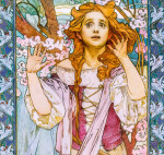 Nástěnný kalendář vázankový/kravata 2026 Helma - Alfons Mucha
