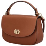 Elegantní dámská kožená crossbody kabelka Triss, koňaková
