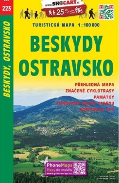 Beskydy, Ostravsko 1:100 000