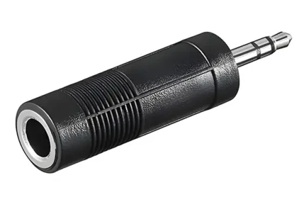 OEM Redukce jack 6,35 mm (F) - jack 3,5 mm (M) černá / Audio redukce (11.09.4443)