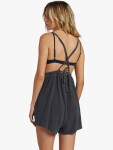 Billabong ON VACAY ROMPER BLACK PEBBLE dámské šaty krátké