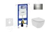 GEBERIT - Duofix Set předstěnové instalace, klozetu a sedátka Ideal Standard Tesi, tlačítka Sigma30, Rimless, SoftClose, lesklý chrom/chrom mat 111.355.00.5 NE6