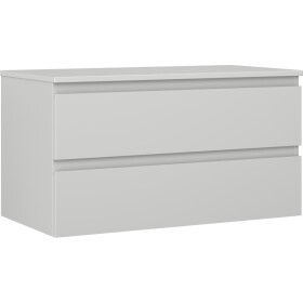 MEXEN/S - Orio koupelnová skříňka pod umyvadlo 90 cm s deskou, 2 zásuvky, šedá mat 91A10-09047-2-BFFC62