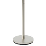 Věšák stojanový, kovová konstrukce, broušený nikl, výška 175 cm, nosnost 10 kg