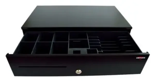 VIRTUOS SK-500-RJ10P10C / Pokladní zásuvka / bez kabelu / kovové držáky bankovek / černá (EKN0101)