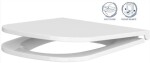 DEANTE Podomítkový rám, pro závěsné WC mísy + SLIM tlačítko bílé + WC CERSANIT CLEANON CASPIA + SEDÁTKO CST_WC01 A51P CP1