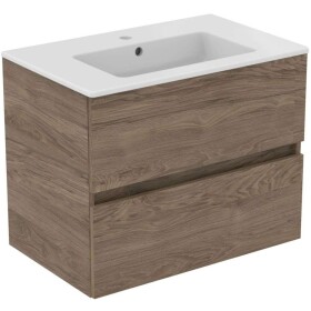IDEAL STANDARD - Eurovit+ Skříňka s umyvadlem, 55x70x44 cm, 2 zásuvky, ořech R0573Y9