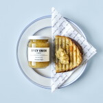 Nicolas Vahé Pikantní mletá cibule a česnek 135 g, žlutá barva, bílá barva, sklo