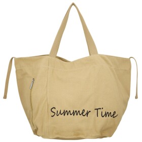 Trendy textilní dámská kabelka na rameno Bellinda, krémová