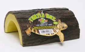 Zoomed Přírodní skrýš pro želvy L / Keramický úkryt / Imitace dřeva / Do terárií i akvárií (323762)